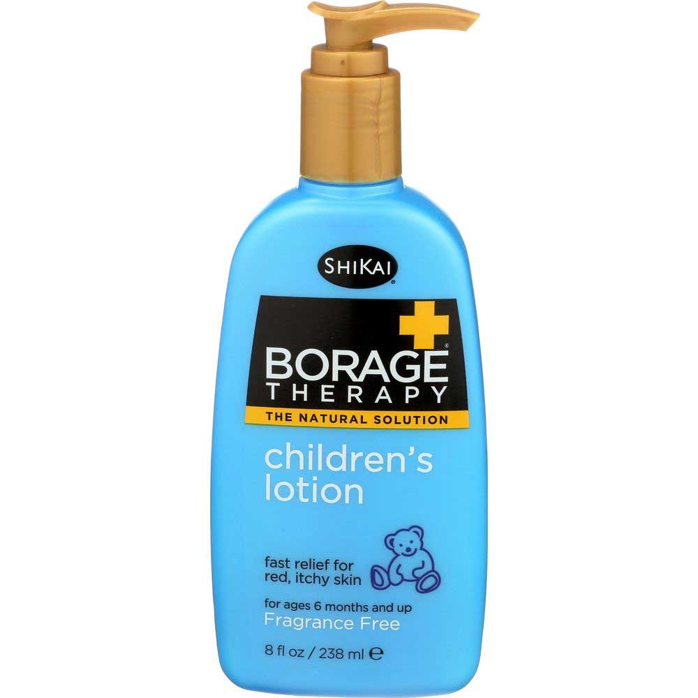 Shikai Borage Therapy Childrens Fragrance Free Lotion, 8 Fluid Ounce -- 6 per case