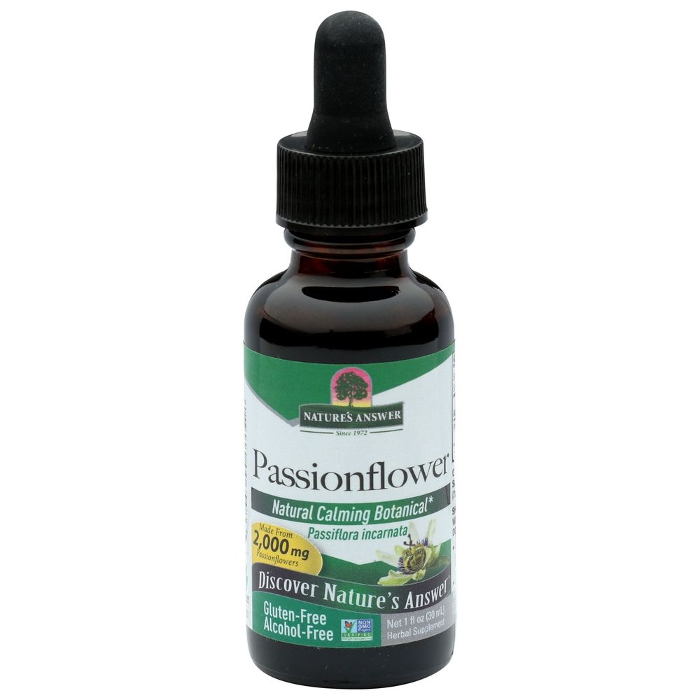 Natures Answer Alcohol Free Passion Flower Extract, 1 Ounce