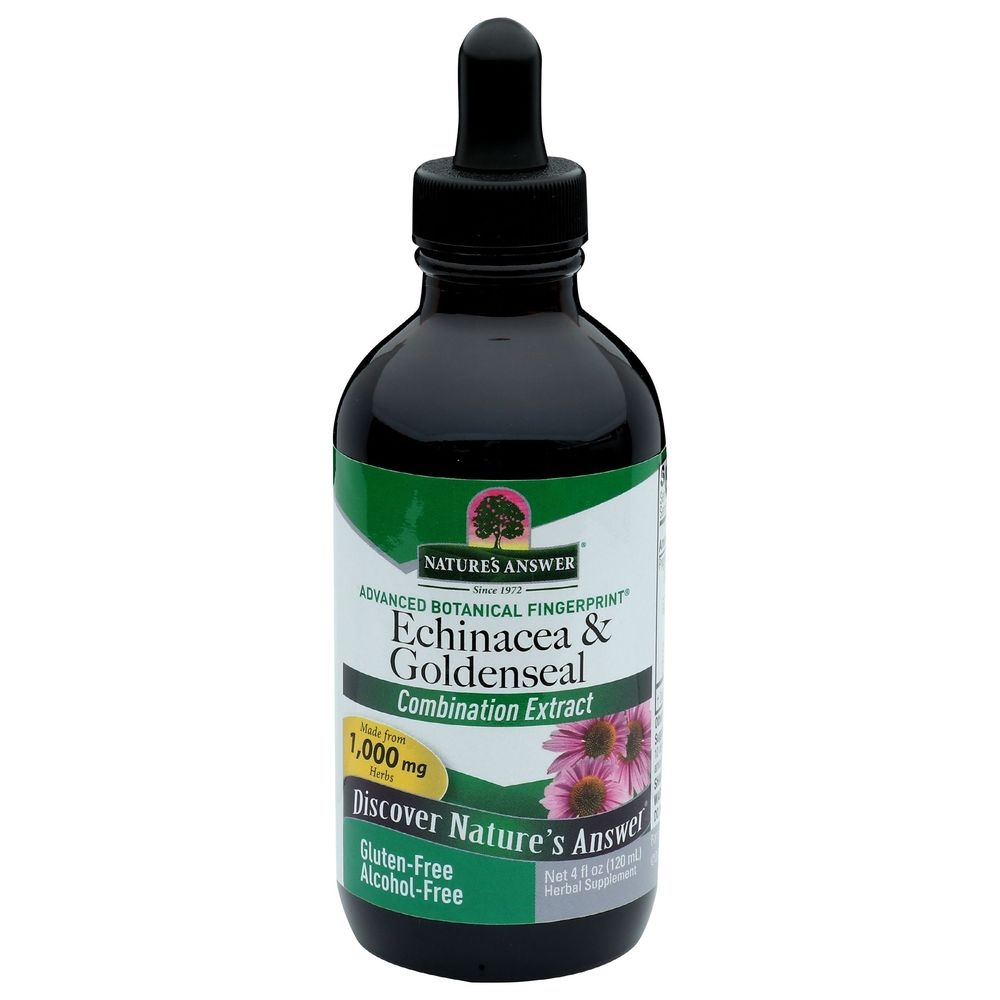Natures Answer Alcohol Free Echinacea and Goldenseal Extract, 4 Ounce