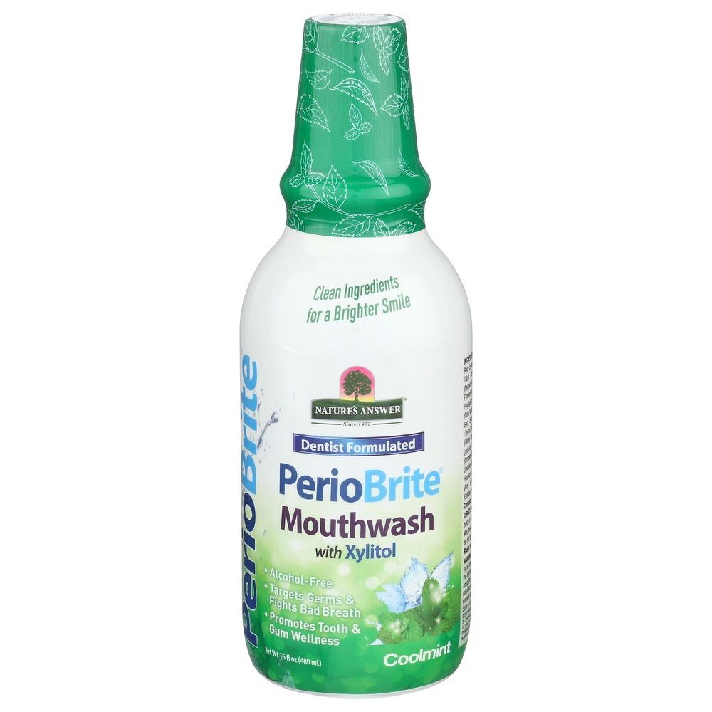 Natures Answer Coolmint PerioBrite Mouthwash, 16 Ounce -- 3 per case