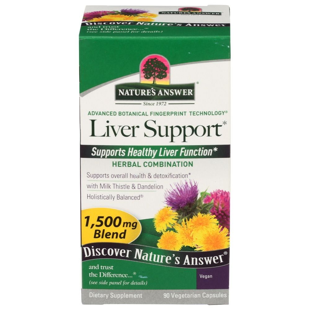 Natures Answer Liver Support Vegetarian Capsules, 90 count