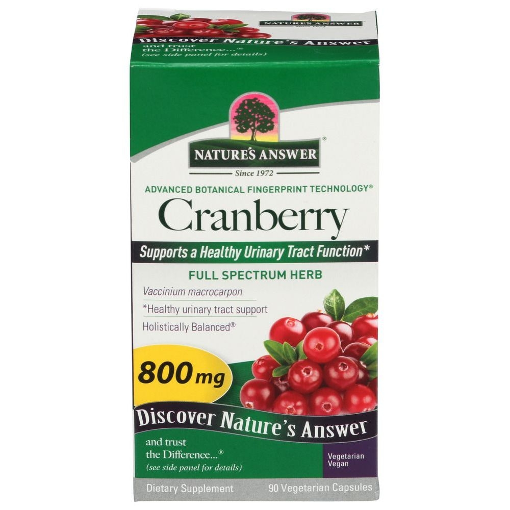 Natures Answer Cranberry Vegetarian Capsules, 90 count