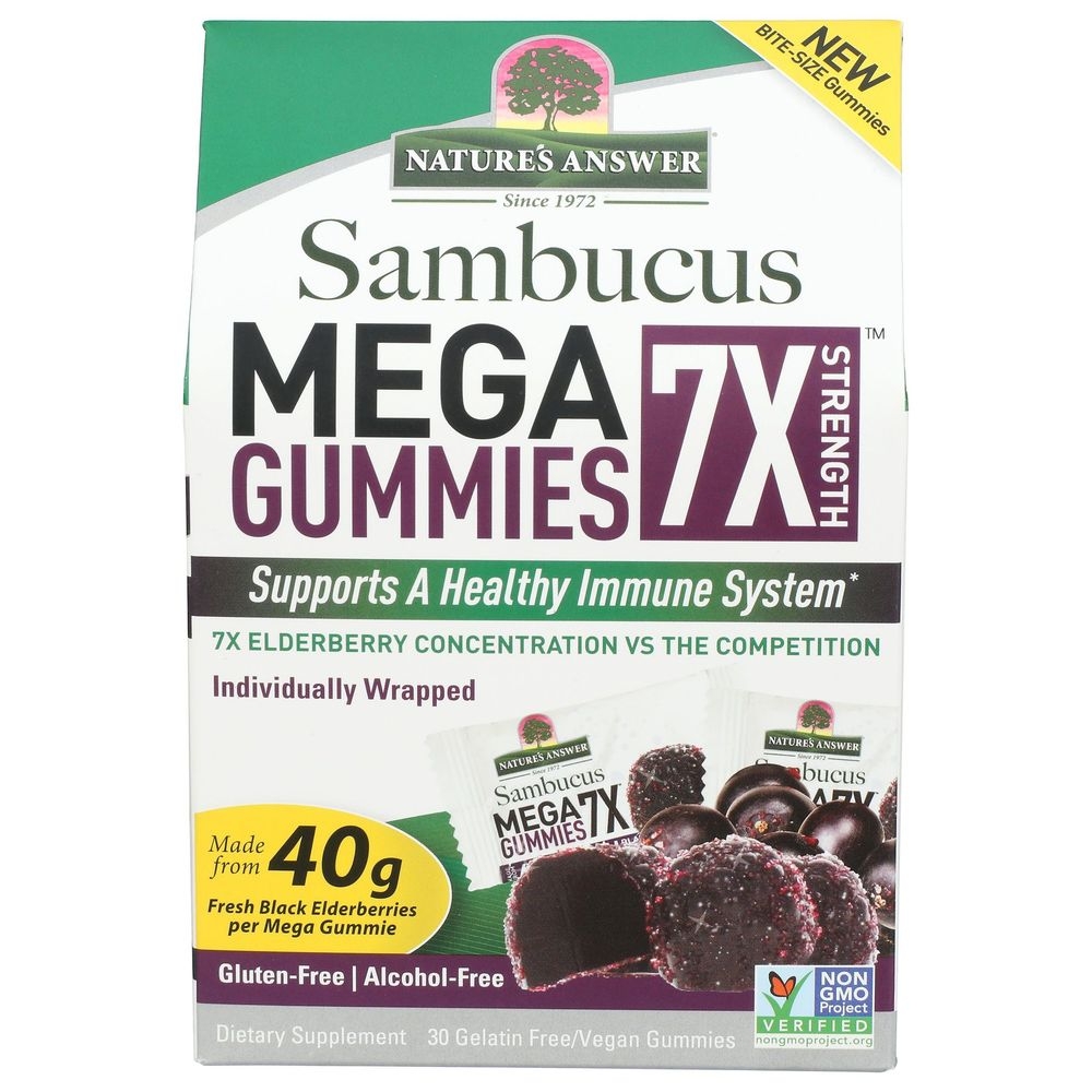 Natures Answer Sambucus Mega 7x Gummies, 30 count
