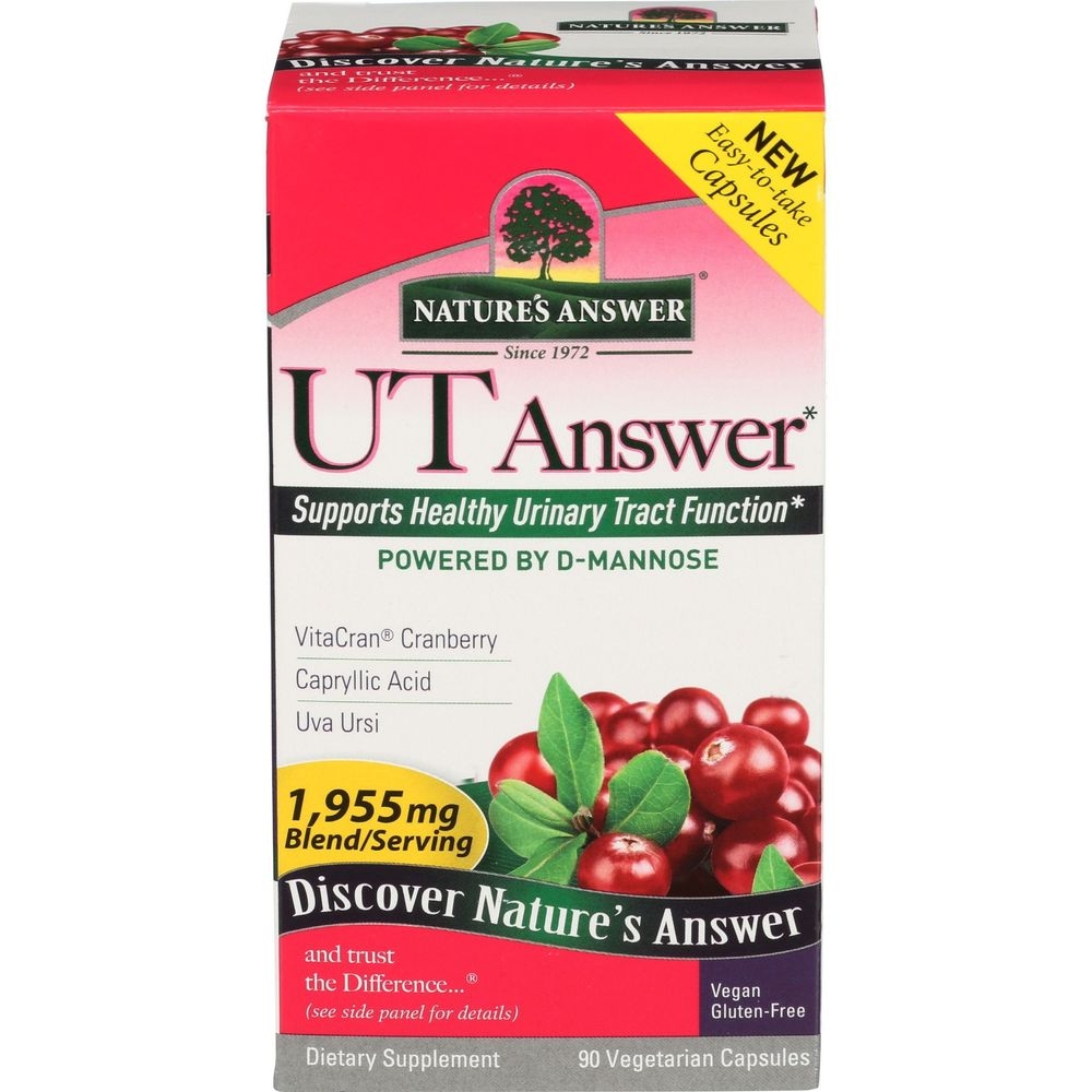 Natures Answer UT Answer Vegetarian Capsules with D-Mannose, 90 count