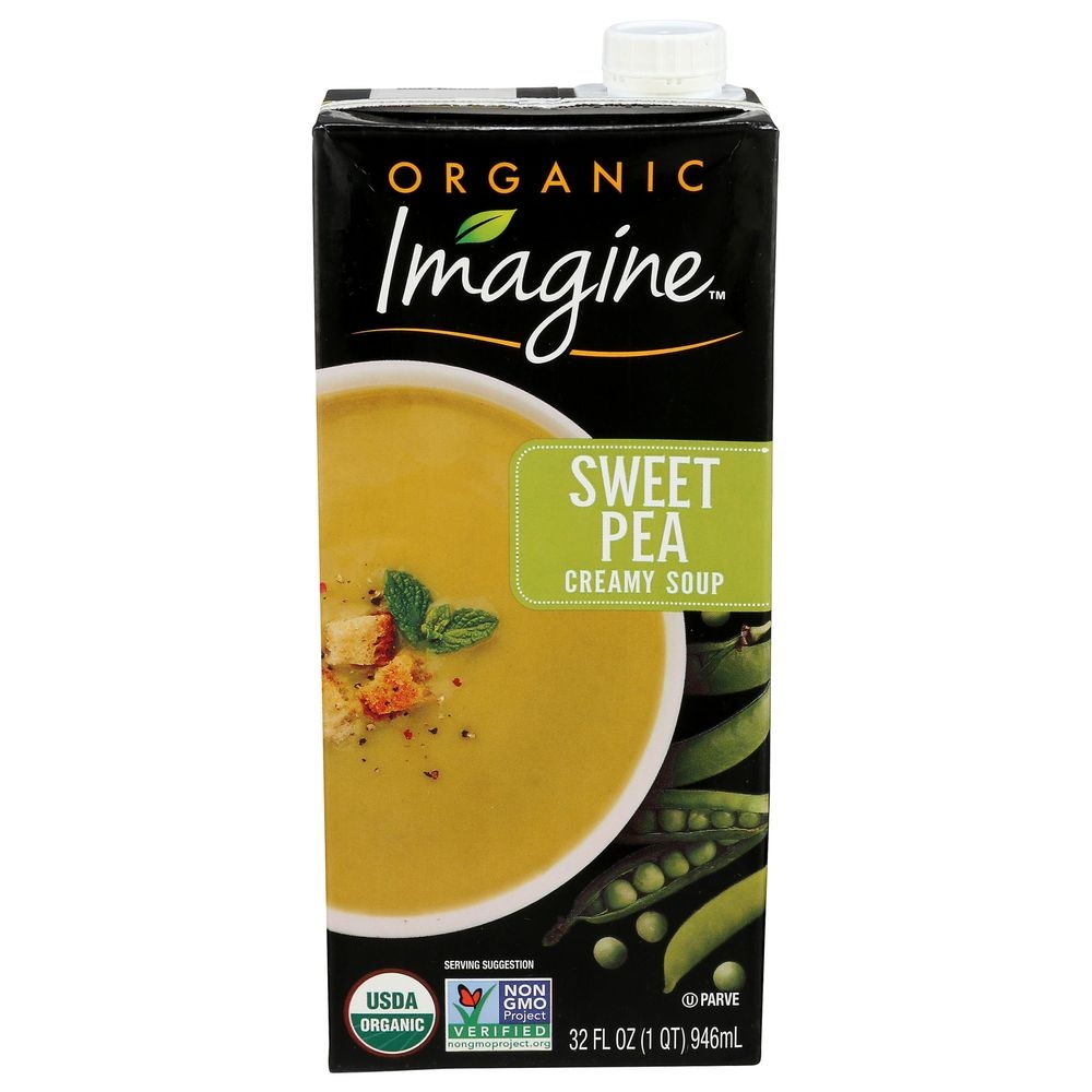 Imagine Organic Sweet Pea Creamy Soup, 32 Ounce