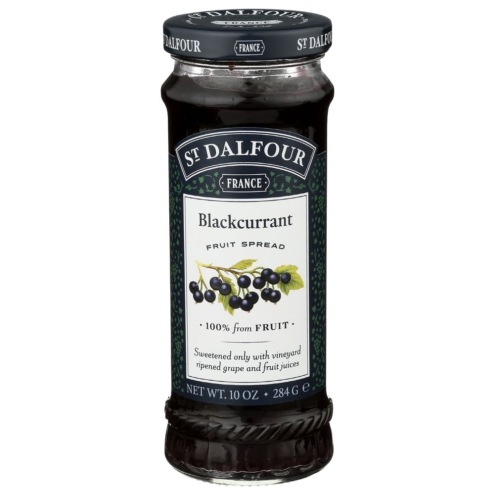 St Dalfour Blackcurrant Fruit Spread, 10 Ounce -- 6 per case