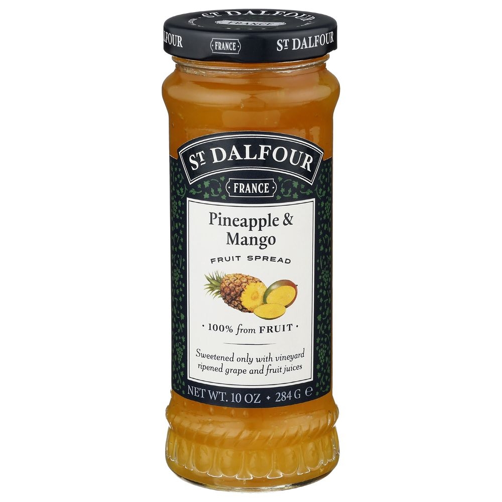 St Dalfour Pineapple and Mango Fruit Spread, 10 Ounce -- 6 per case