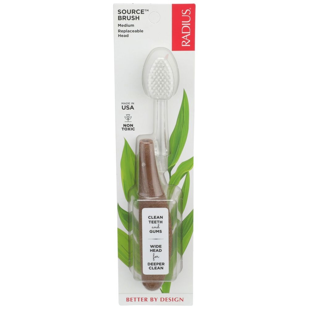 Radius Source Medium Replacement Head Toothbrush -- 6 per case