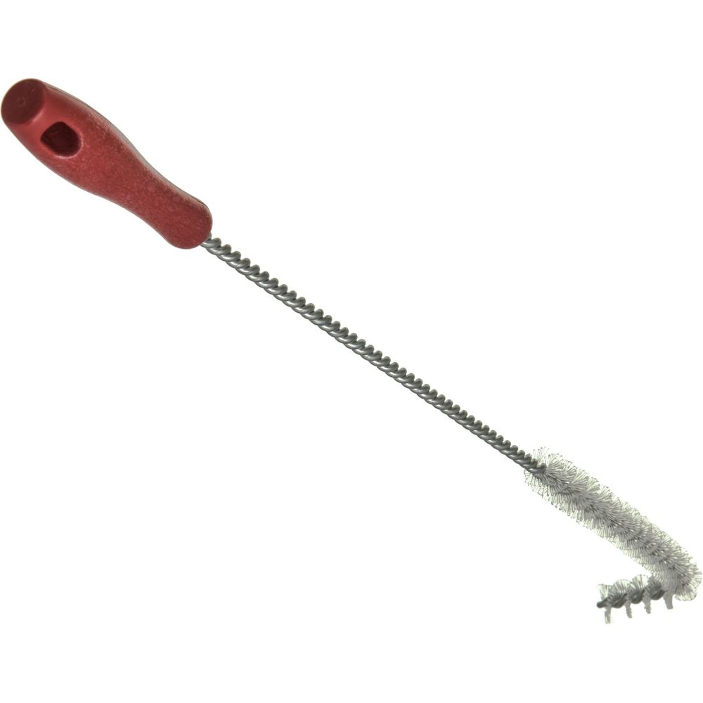 Carlisle 4011105 Sparta High Heat Plastic Red L-Tipped Fryer Brush, 23 inch Length