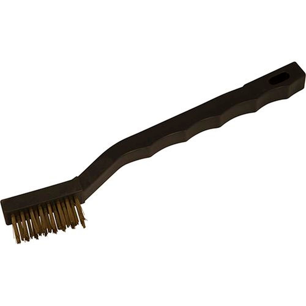 Carlisle 4127000 Flo-Pac Polypropylene Black Utility Brush with Brass Bristles, 7 inch Long