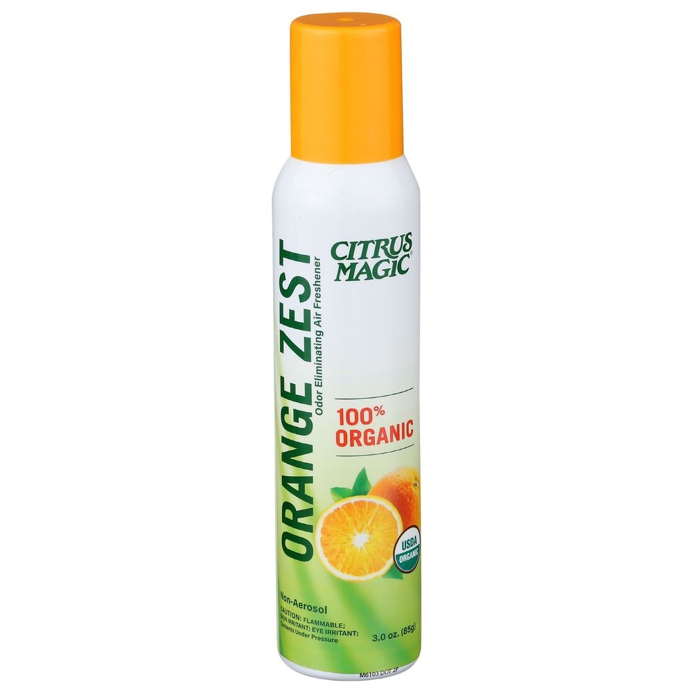 Citrus Magic Organic Orange Zest Odor Eliminating Air Freshener, 3 Ounce -- 6 per case