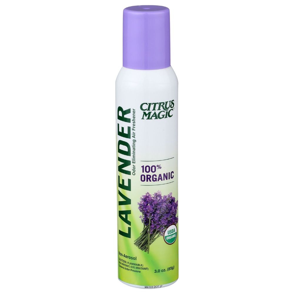 Citrus Magic Organic Lavender Eucalyptus Odor Eliminating Air Freshener, 3 Ounce -- 6 per case