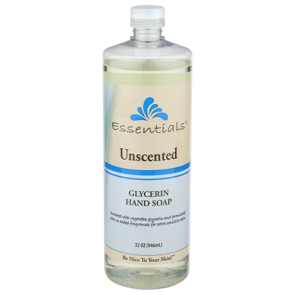 Clearly Natural Essentials Unscented Pure and Natural Glycerine Hand Soap, 32 Ounce -- 3 per case