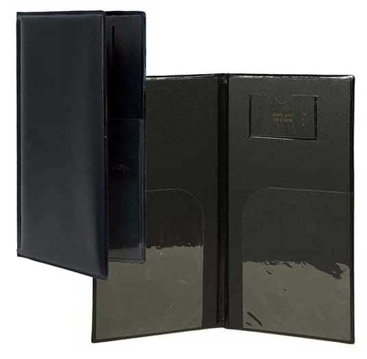 American Metalcraft Black Bill Presenter, 5 x 9 3/8 inch