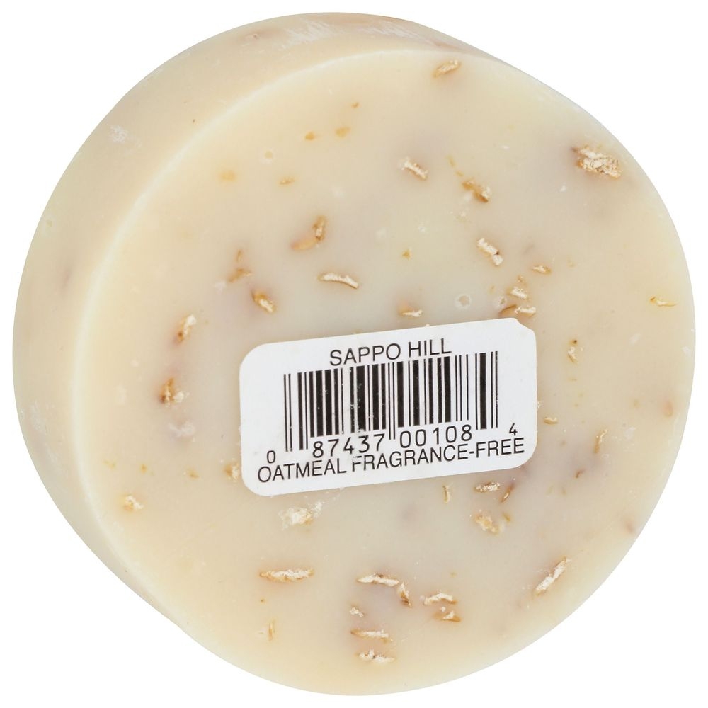 Sappo Hill Oatmeal Fragrance Free Glycerine Cream Bar Soap, 3.5 Ounce -- 12 per case