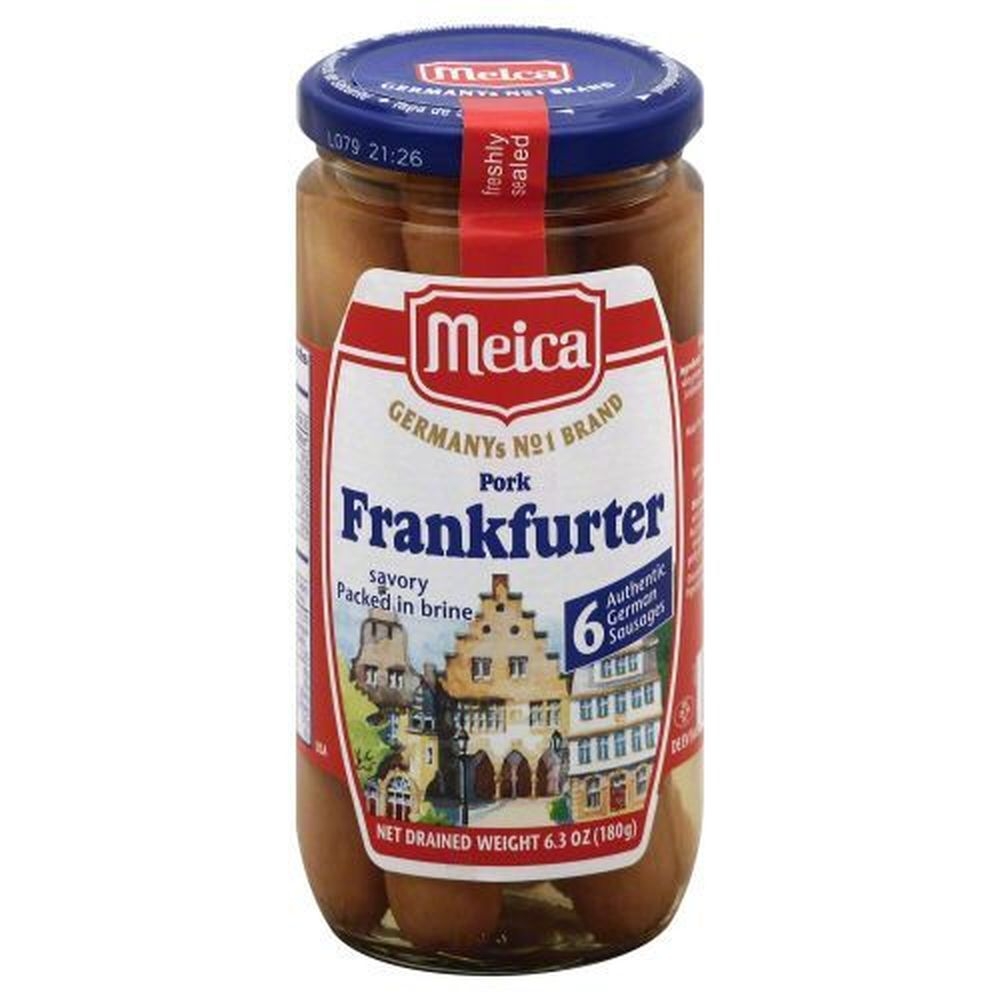 Meica Pork Frankfurter, 6.3 Ounce -- 12 per case