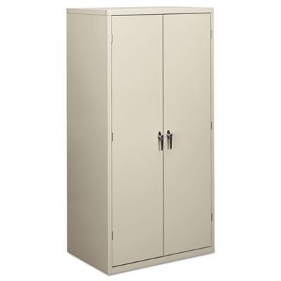 HON Assembled Storage Cabinet, 36w x 24 1/4d x 71 3/4h, Light Gray