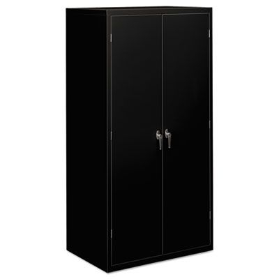 HON Assembled Storage Cabinet, 36w x 24-1/4d x 71-3/4h, Black