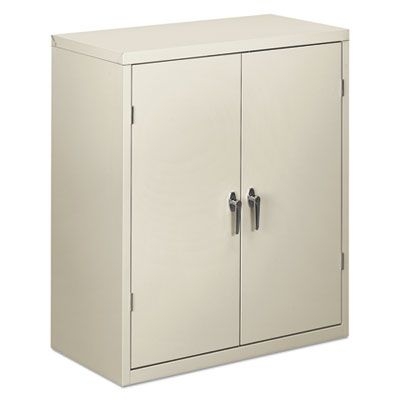 HON Assembled Storage Cabinet, 36w x 18-1/4d x 41-3/4h, Light Gray