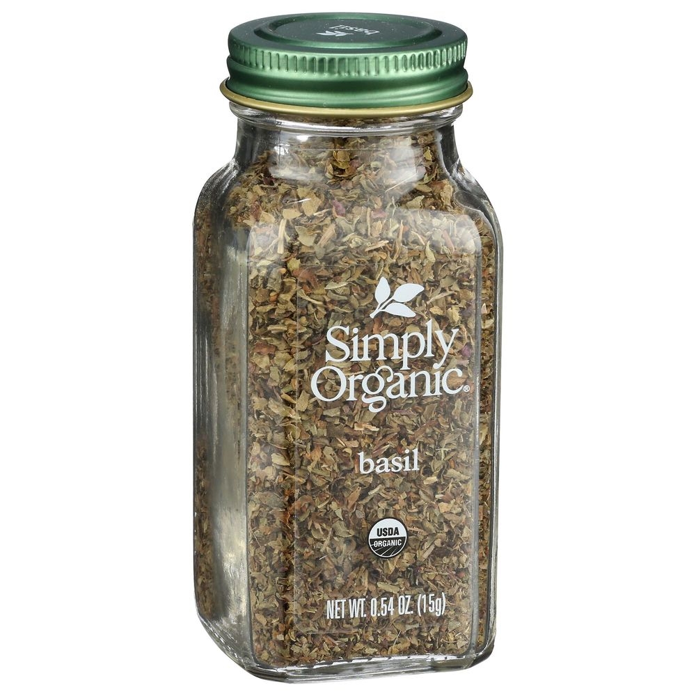 Simply Organic Basil, 0.54 Ounce Bottle