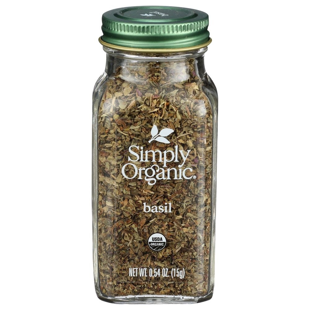 Simply Organic Basil, 0.54 Ounce Bottle