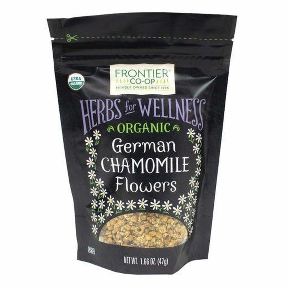Frontier Co-op Organic Whole German Chamomile Flowers, 1.66 Ounce -- 12 per case