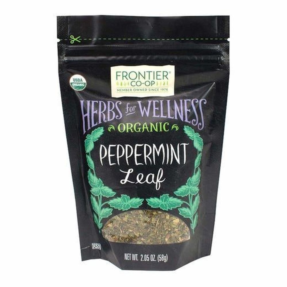 Frontier Co-op Organic Peppermint Leaf, 2.05 Ounce -- 12 per case