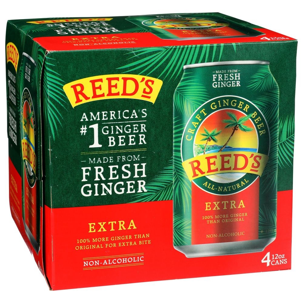 Reeds Extra Ginger Beer Soda, 48 Fluid Ounce -- 6 per case