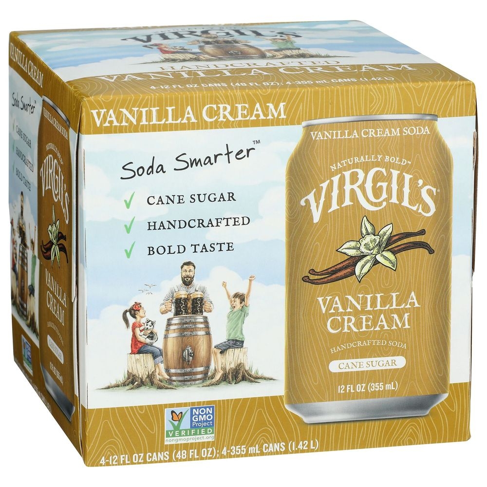 Virgils Vanilla Cream Soda, 12 Fluid Ounce -- 24 per case