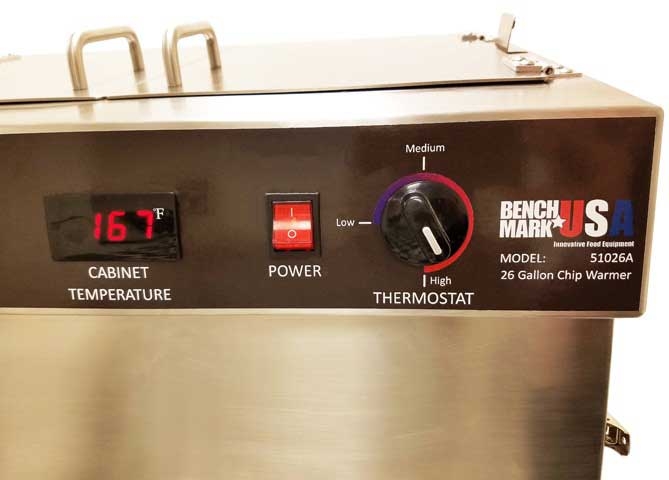 Winco BenchmarkUSA 120 Volt Tortilla Chip Warmer, 26 Gallon -- 1 set