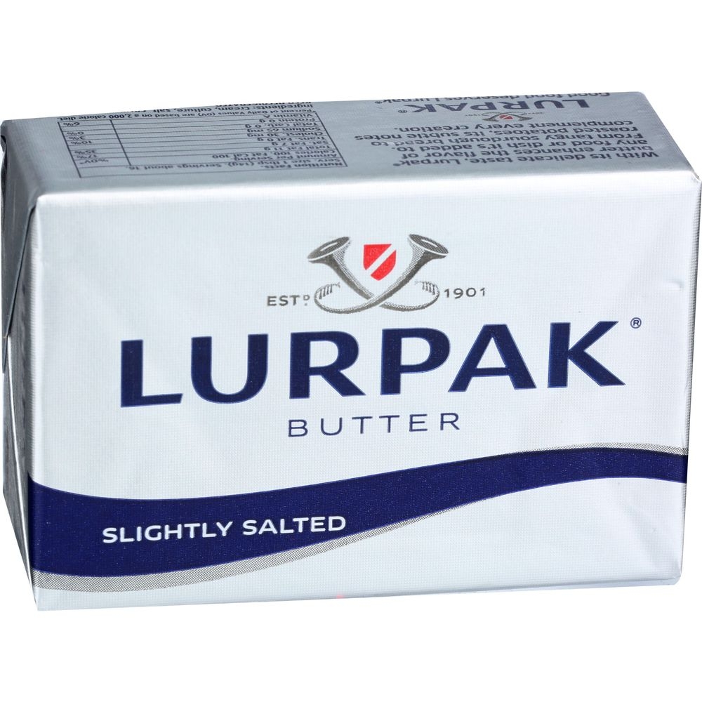 Lurpak Slightly Salted Butter, 8 Ounce -- 20 per case