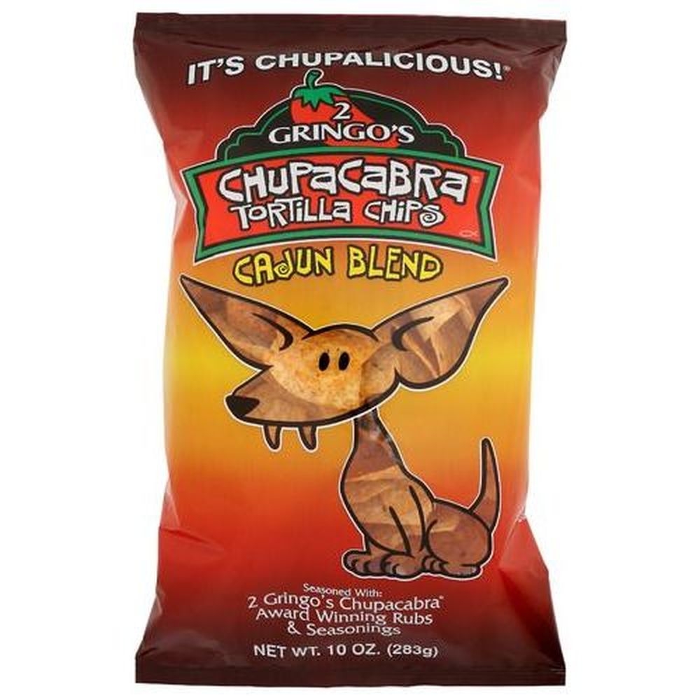 2 Gringos Chupacabra Cajun Blend Tortilla Chips, 10 Ounce -- 12 per case