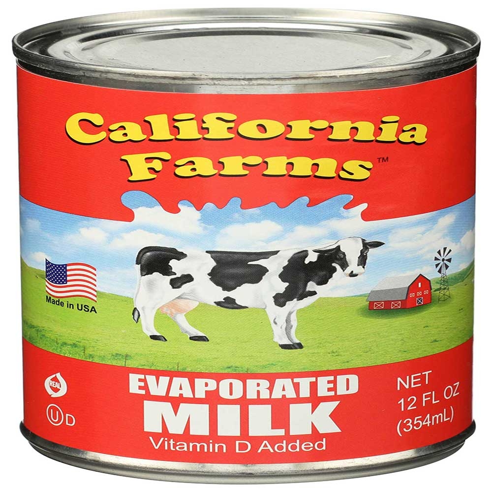 California Farms Evaporated Milk, 12 Ounce -- 6 per case