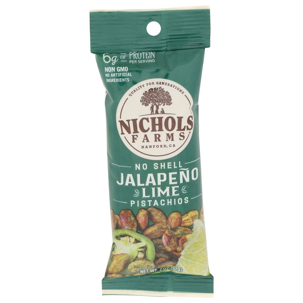 Nichols Farms Jalapeno Lime Pistachio, 2 Ounce -- 10 per case