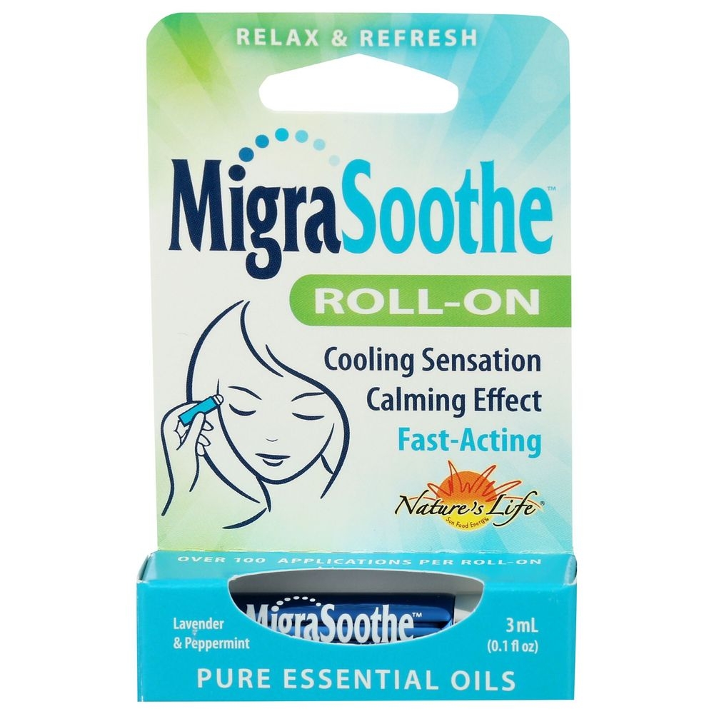 Natures Life MigraSoothe Roll-On Pure Essential Oil, 3 Milliliter -- 12 per case