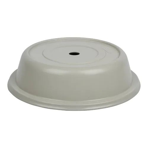 Cambro Versa Camcovers Antique Parchment Fiberglass Round Plate Cover, 8 1/4 Inch Inside Dia -- 12 Per Case