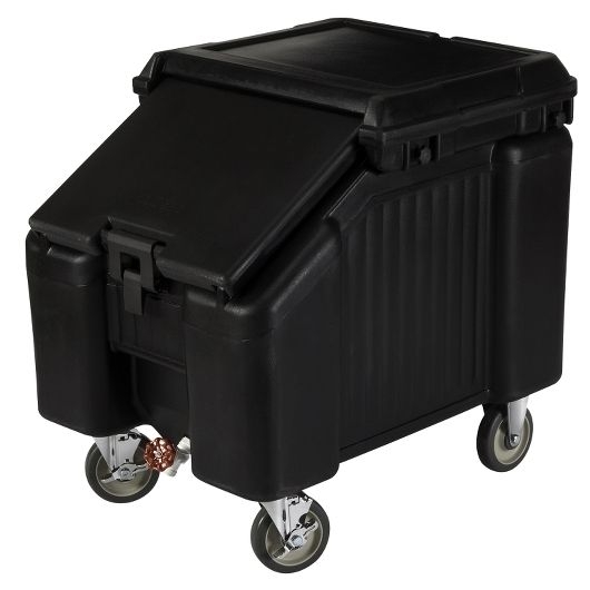 Black 100 lb Ice Caddy, Slant Top,