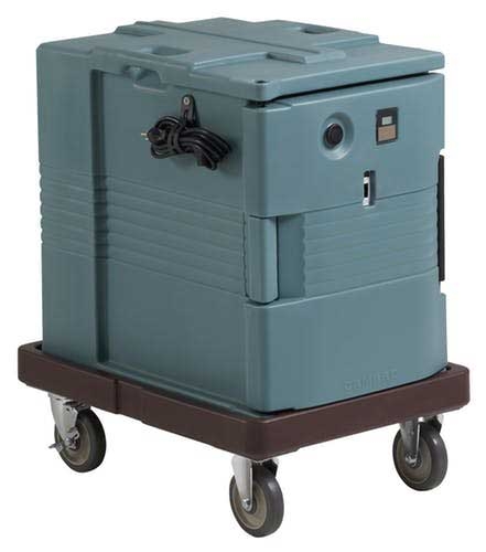 Granite Gray Cambro 1 Compartment Hot Holding Ultra Pan Carrier, 18 1/8 x 26 3/8 x 24 7/9 inch.