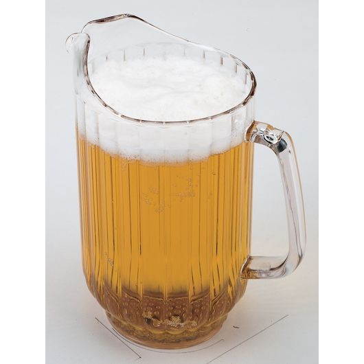 Clear 48 Oz Ribbed Pitcher -- 6 per case