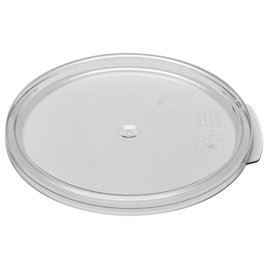 Clear 2/4 Qt Round Plastic Container Cover -- 12 per case