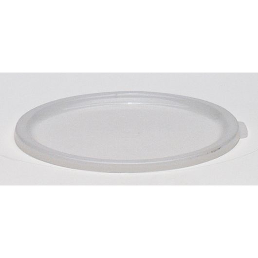 White 2/4 Qt Round Plastic Container Cover -- 12 per case