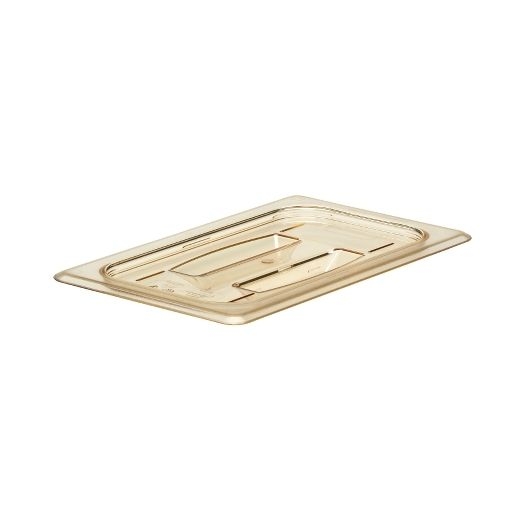 Amber 1/4 Size 6 3/8 inch.X 10 7/16 inch. Cover For H-Pans  W/Handle,  - 6 per case