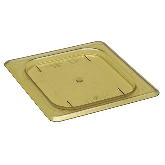 Amber 1/6 Size 6 3/8inX 6 15/16in Flat Cover For H-Pans W/Handle,  -- 6 Each.
