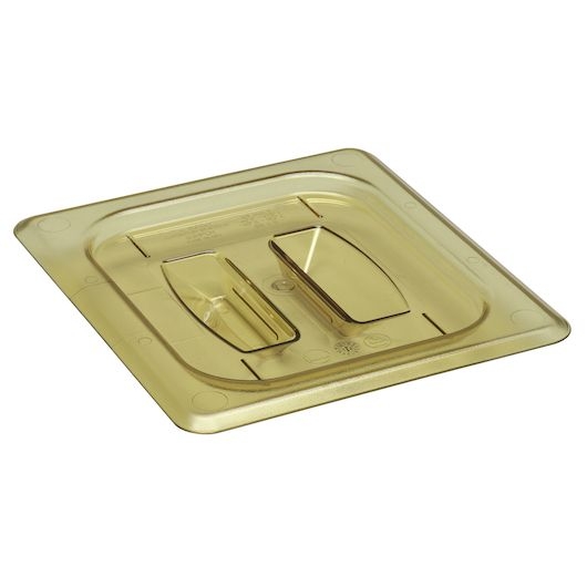 Amber 1/6 Size 6 3/8 inchX 6 15/16 inch Cover For H-Pans W/Handle -- 6 per case