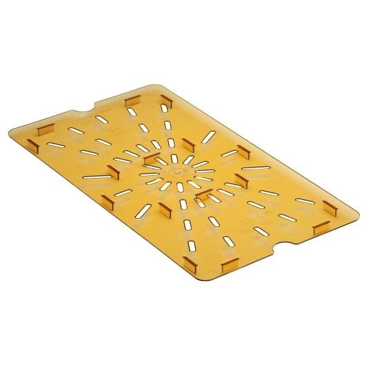 Cambro H-pan Amber Full Size Drain Shelf For Gn 1/1 High Heat Food Pan, 12 3/4 X 20 7/8 Inch -- 6 Per Case