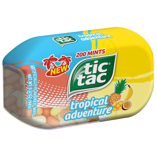 Tic Tac Tropical Adventure Mints, 3.4 Ounce -- 48 per case