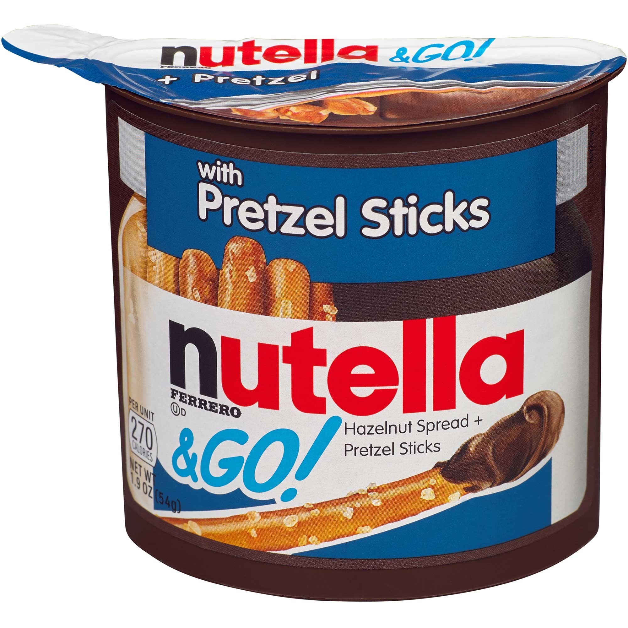 Nutella Original Hazelnut Spread Plus Pretzels, 1.9 Ounce -- 24 per case