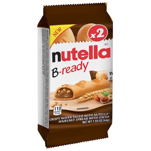 Nutella B Ready Crispy Wafer Filled with Nutella Hazelnut Spread Snack Bar, 1.55 Ounce -- 64 per case