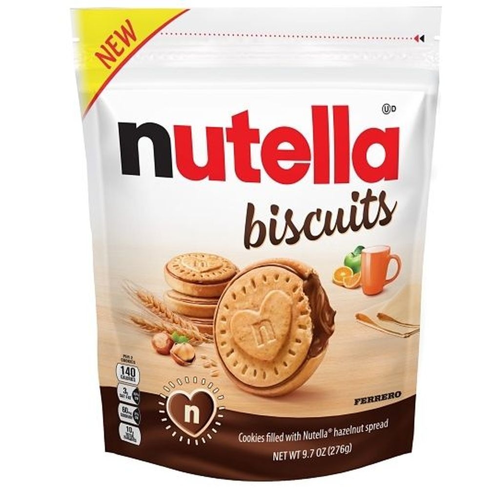 Nutella Biscuits - Cookies Filled with Nutella Hazelnut Spread, 9.7 Ounce -- 12 per case