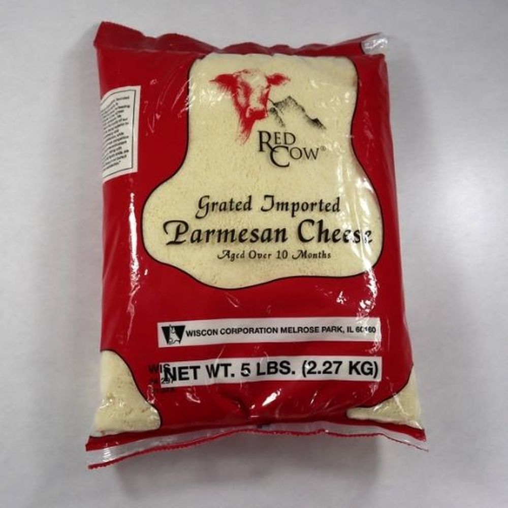 Red Cow Grated Imported Parmesan Cheese, 5 Pound -- 4 per case